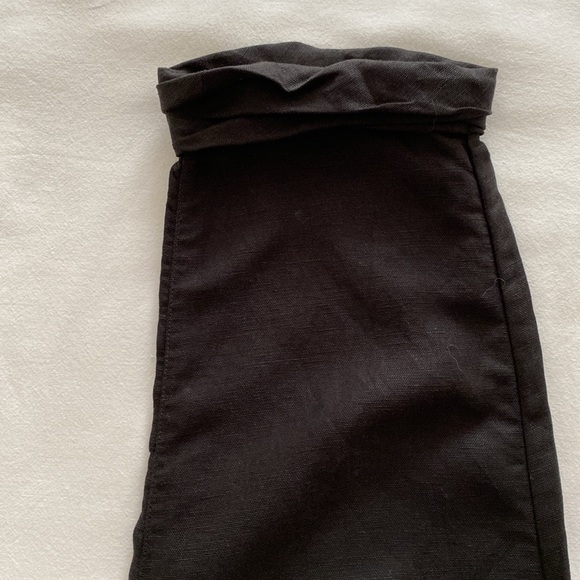 Aritzia Wilfred Allant Crop Tie Waist Button Fly Linen Blend pants Size 4 - Picture 11 of 15
